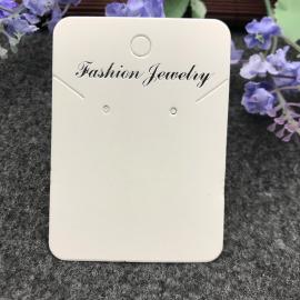 Custom Earring Necklace Combination Cards with Logo Print Wholesale | Jewelry Display Tags Factory