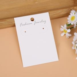 Low MOQ Custom Earring Necklace Cards with Logo Print Wholesale | Flexible Jewelry Packaging Tags Manufacturer