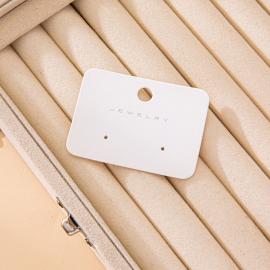 Minimalist Earring Card Display Stands Wholesale | Wooden & Acrylic Grooved Jewelry Card Holder Stand