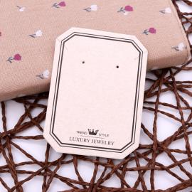 Custom Earring Card Manufacturer | Luxury Hot Stamping Jewelry Branding Tags Wholesale
