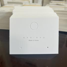 Custom Foil Printed Earring Cards Bulk | Premium Metallic Hot Stamped Jewelry Packaging Tags Factory