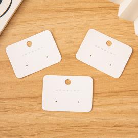 Custom Earring Necklace Cards with Logo Print Small Order Wholesale | Multi-Use Low MOQ Jewelry Tags Factory