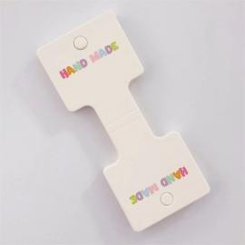 Premium FSC Kraft Personalised Hair Clip Display Cards Wholesale High Density Hairpin Bow Packaging Cards with Custom Logo