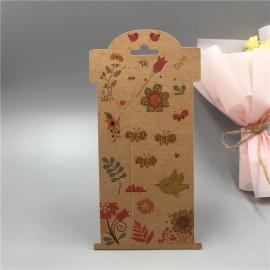 Customized Hair Clip Cards Wholesale FSC Certified Rigid Cardboard Hairpin Barrette Display Tags with Branded Logo Printing