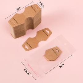 Premium Scrunchie Packaging Supplier Wholesale FSC Certified Rigid Cardboard Hair Tie Display Cards Factory Qingdao Lishimei Packaging