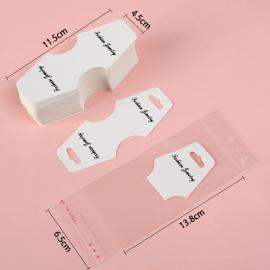 Luxury Paper Scrunchie Display Cards Wholesale FSC Certified Rigid Cardboard Hair Tie Packaging Tags Manufacturer Qingdao Lishimei Packaging